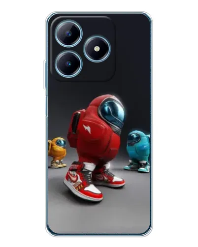 Чехол для Realme C63 4G с картинкой «Among Us — 3D стиль»