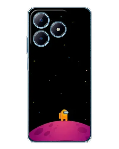 Чехол для Realme C63 4G с картинкой «Одинокий герой на планете»