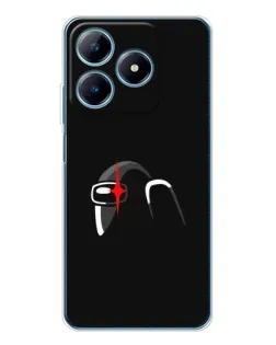 Чехол для Realme C63 4G с картинкой «Among Us шлем»
