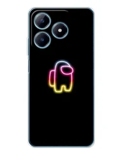 Чехол для Realme C63 4G с картинкой «Among Us градиент»