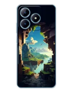 Чехол для Realme C63 4G с картинкой «Вид из пещеры»