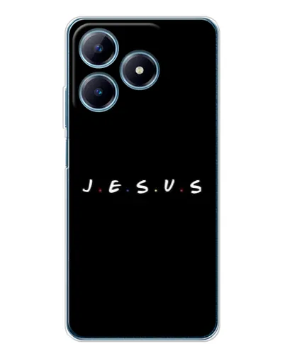 Чехол для Realme C63 4G с картинкой «Точки веры J.E.S.U.S.» Чехол для Realme C63 4G с картинкой «Точки веры J.E.S.U.S.»
