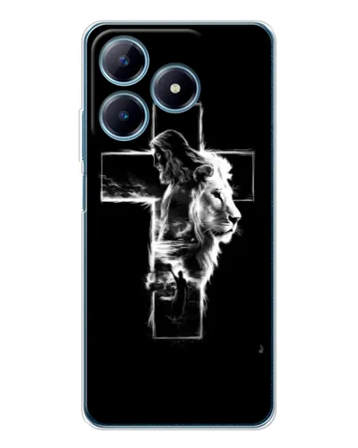Чехол для Realme C63 4G с картинкой «Сияющий крест Jesus» Чехол для Realme C63 4G с картинкой «Сияющий крест Jesus»