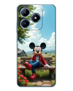 Чохол для Realme C63 4G з картинкою «Міккі на лавці»