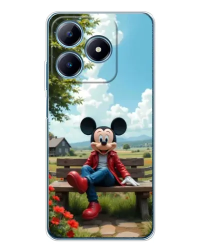 Чохол для Realme C63 4G з картинкою «Міккі на лавці»
