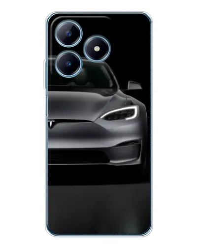 Чехол для Realme C63 4G с картинкой «Tesla Model S Look»