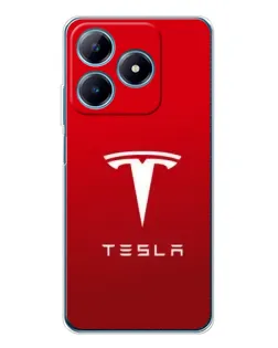 Чехол для Realme C63 4G с картинкой «Tesla Red Classic»
