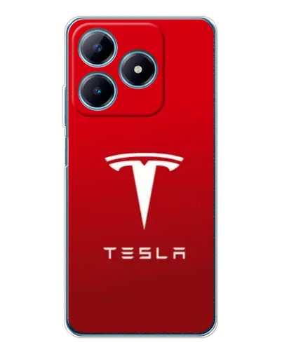 Чехол для Realme C63 4G с картинкой «Tesla Red Classic»