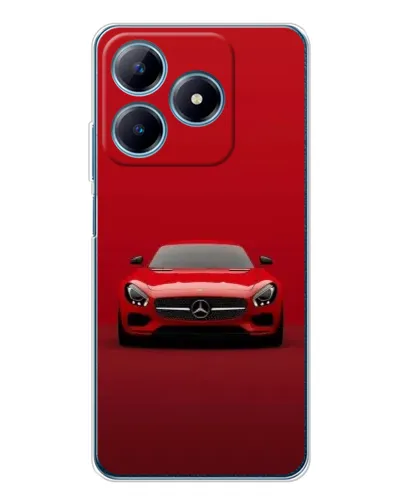 Чохол для Realme C63 4G з картинкою «Червоний Mercedes AMG»