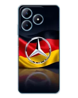 Чохол для Realme C63 4G з картинкою «Mercedes — прапор Німеччини»