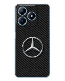 Чехол для Realme C63 4G с картинкой «Карбоновый Mercedes стиль»