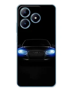 Чехол для Realme C63 4G с картинкой «Audi в неоне»