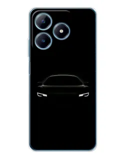 Чехол для Realme C63 4G с картинкой «Взгляд Audi в темноте»