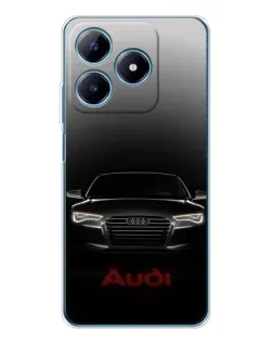 Чехол для Realme C63 4G с картинкой «Audi — градиентный контур»