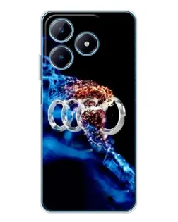 Чехол для Realme C63 4G с картинкой «Энергия лого Audi»