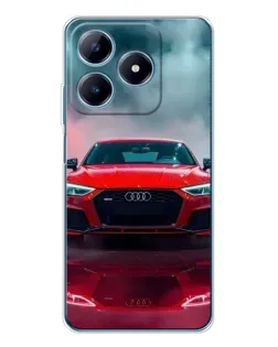 Чехол для Realme C63 4G с картинкой «Audi RS — красный стиль»