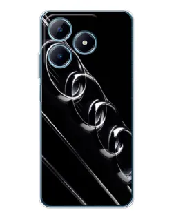 Чехол для Realme C63 4G с картинкой «Audi — абстрактные кольца»