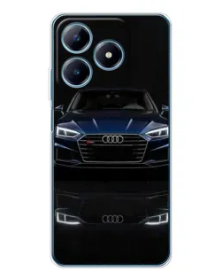 Чехол для Realme C63 4G с картинкой «Audi — ночное отражение»