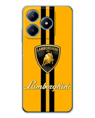 Чехол для Realme C63 4G с картинкой «Lamborghini Stripe желтый» Чехол для Realme C63 4G с картинкой «Lamborghini Stripe желтый»