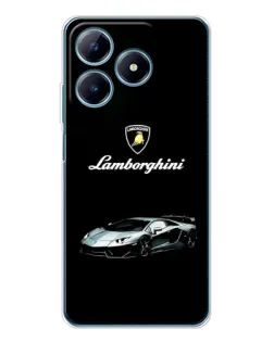 Чехол для Realme C63 4G с картинкой «Логотип Lamborghini классика»