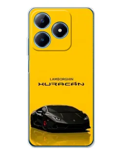 Чехол для Realme C63 4G с картинкой «Lamborghini Huracan черный»