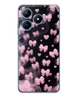 Чехол для Realme C63 4G с картинкой «Неоновое кружево»