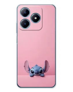 Чехол для Realme C63 4G с картинкой «Stitch выглядывает»