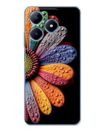 Чохол для Realme C63 4G з картинкою «Райдужна квітка»