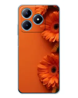 Чохол для Realme C63 4G з картинкою «Помаранчеві гербери»