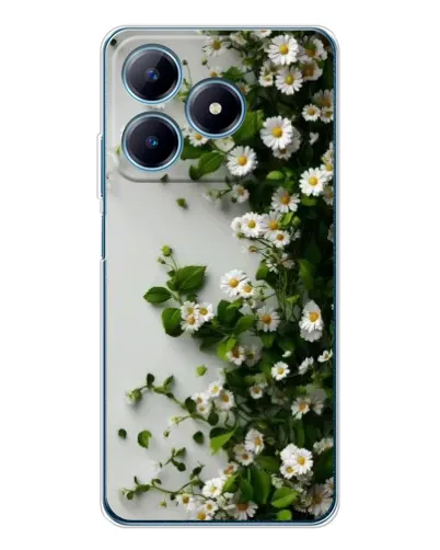 Чохол для Realme C63 4G з картинкою «Гілка дрібних білих квітів»