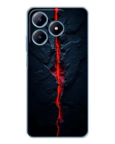 Чохол для Realme C63 4G з картинкою «Червона лавова тріщина»