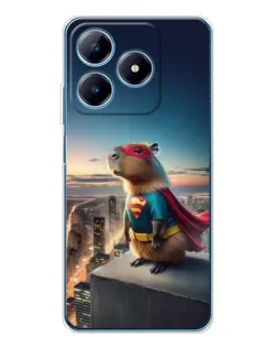 Чехол для Realme C63 4G с картинкой «Капи-мен супергерой» Чехол для Realme C63 4G с картинкой «Капи-мен супергерой»