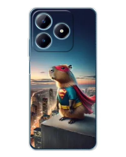Чехол для Realme C63 4G с картинкой «Капи-мен супергерой»