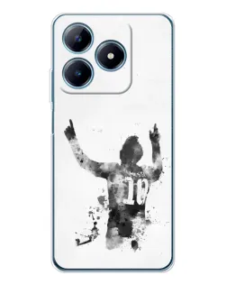 Чехол для Realme C63 4G с картинкой «Messi ART»