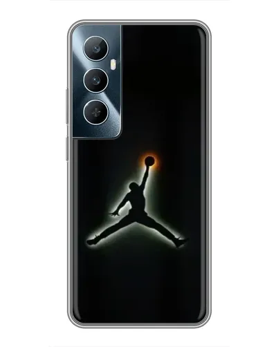 Чехол для Realme C65 с картинкой «Jordan Gradient Logo»
