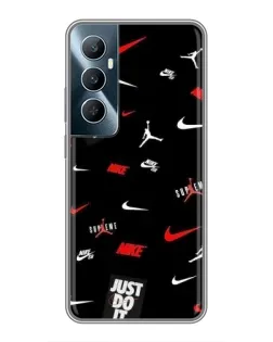 Чехол для Realme C65 с картинкой «Nike Mix Pattern»