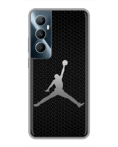 Чехол для Realme C65 с картинкой «Jordan Dark Carbon»