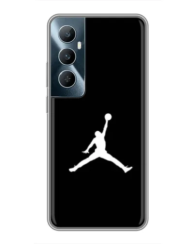Чехол для Realme C65 с картинкой «Jordan Silhouette»