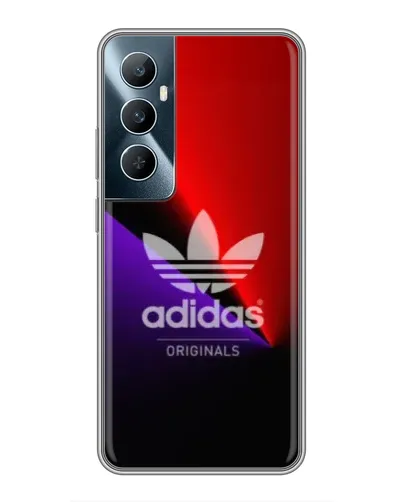 Чехол для Realme C65 с картинкой «Adidas Red Neon»