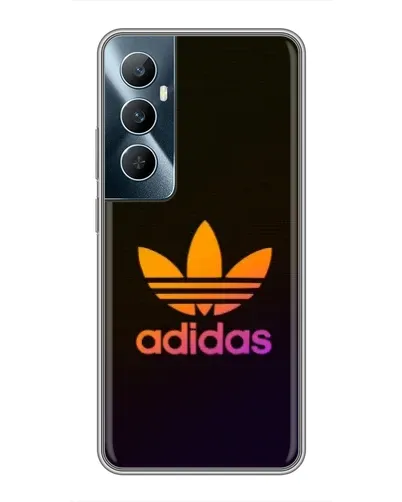 Чехол для Realme C65 с картинкой «Градиент Adidas»