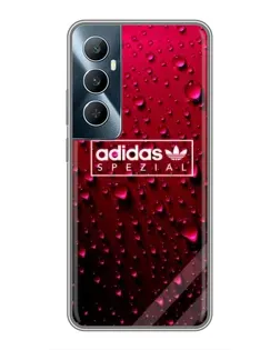Чехол для Realme C65 с картинкой «Adidas Gold Marble»