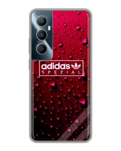 Чехол для Realme C65 с картинкой «Adidas Gold Marble»