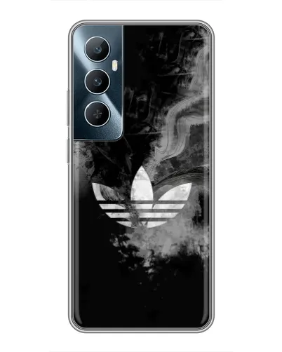Чехол для Realme C65 с картинкой «Абстрактный дым Adidas»