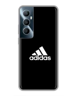 Чехол для Realme C65 с картинкой «Черная классика Adidas»