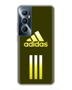 Чехол для Realme C65 с картинкой «Оливковый градиент Adidas»