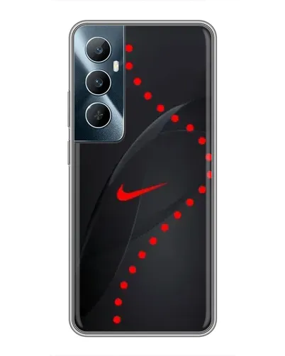Чехол для Realme C65 с картинкой «Абстрактный дизайн Nike»