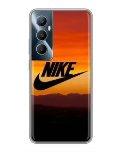 Чехол для Realme C65 с картинкой «Nike — вечерний горизонт»