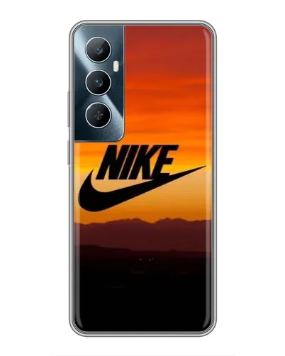 Чехол для Realme C65 с картинкой «Nike — вечерний горизонт»