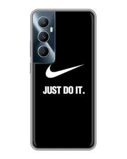 Чехол для Realme C65 с картинкой «Классический принт Nike»