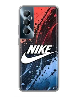 Чехол для Realme C65 с картинкой «Градиентный принт Найк»